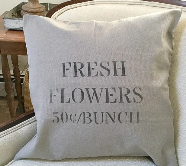 Making Fresh Flowers pillow covers