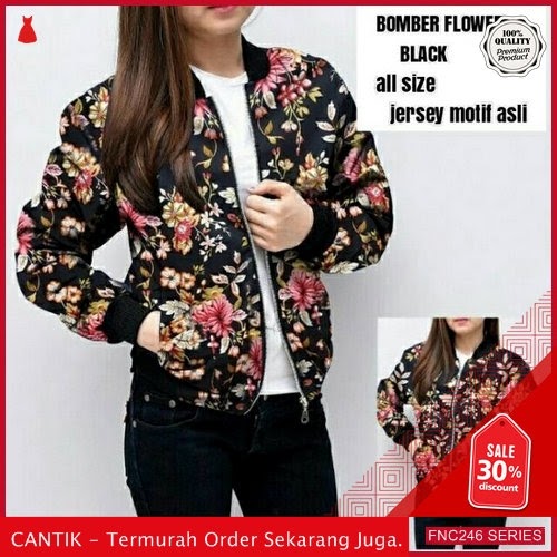 FNC246B62 Bomber Flower Jersey BMGShop Wanita L murah Serba 60 Ribuan