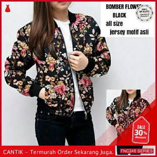 FNC246B62 Bomber Flower Jersey BMGShop Wanita L murah Serba 60 Ribuan