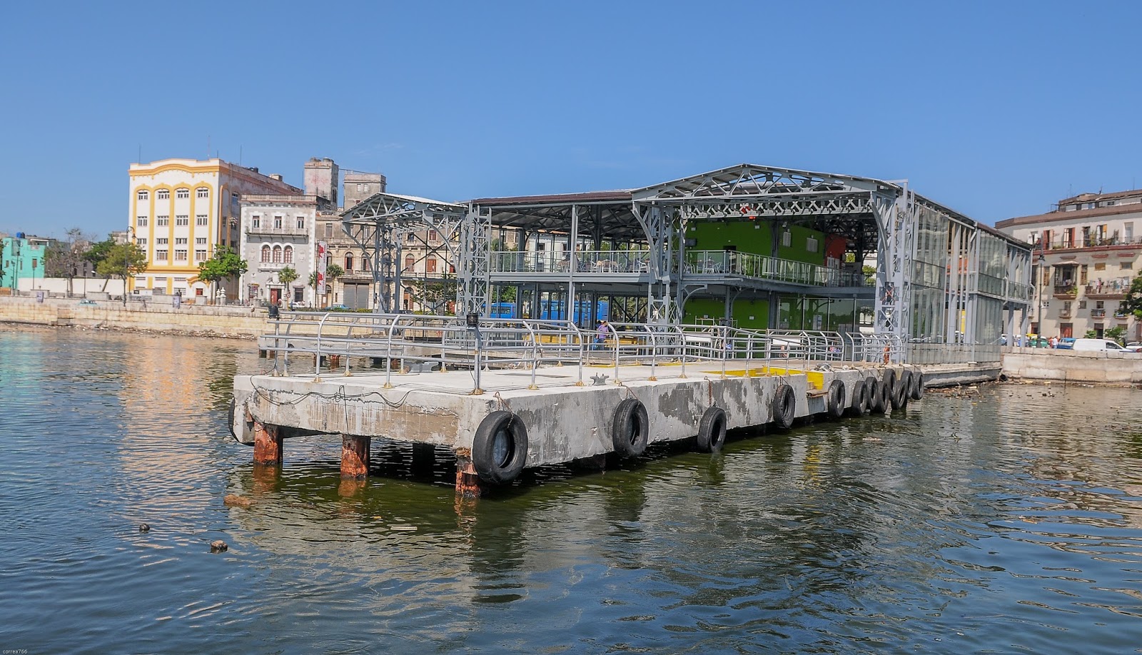 Muelle, Emboque de la Luz, de donde parte la lancha que nos llevara a Casablanca