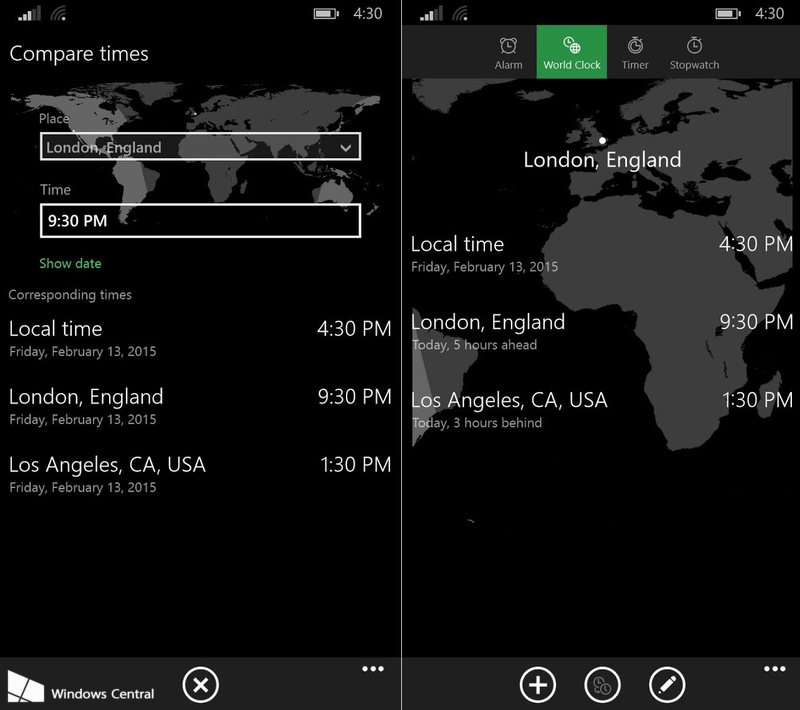 Windows 10 for phone and actionablenotifications in the new Alarms app
