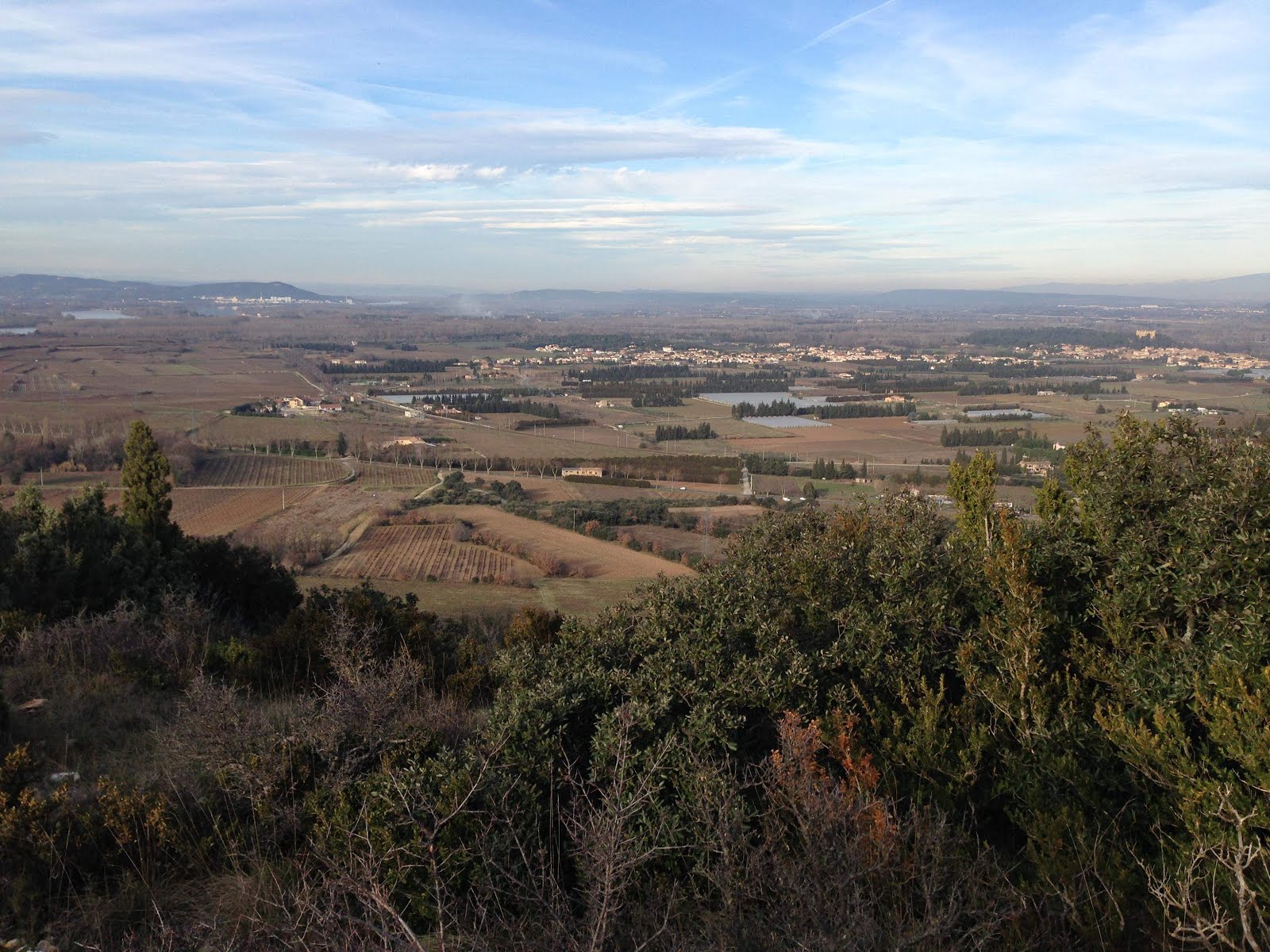 Le grenier du Faucon Hauteurs de Roquemaure en hiver 2 Gard