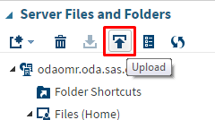 Upload data to SAS Studio