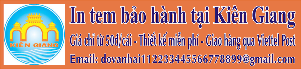 In tem bảo hành tại Kiên Giang