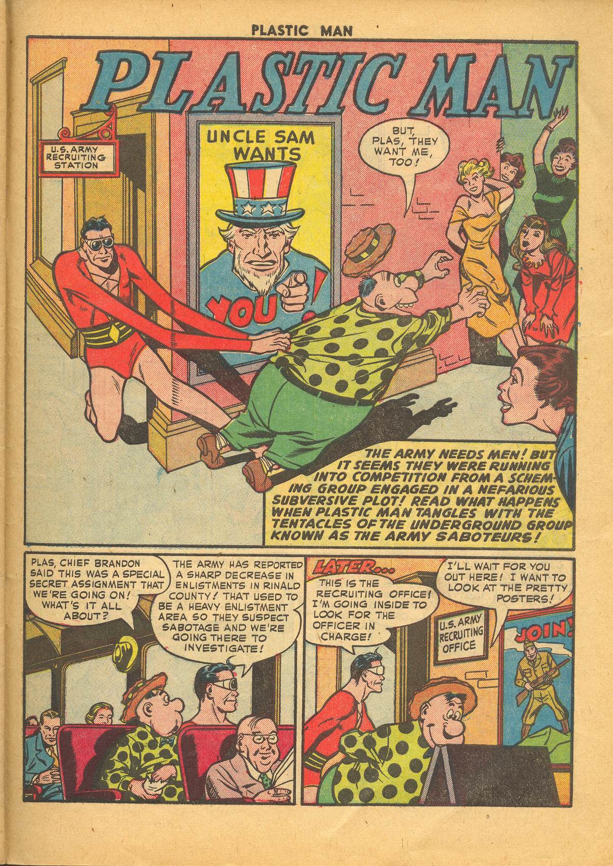 Read online Plastic Man (1943) comic -  Issue #34 - 27