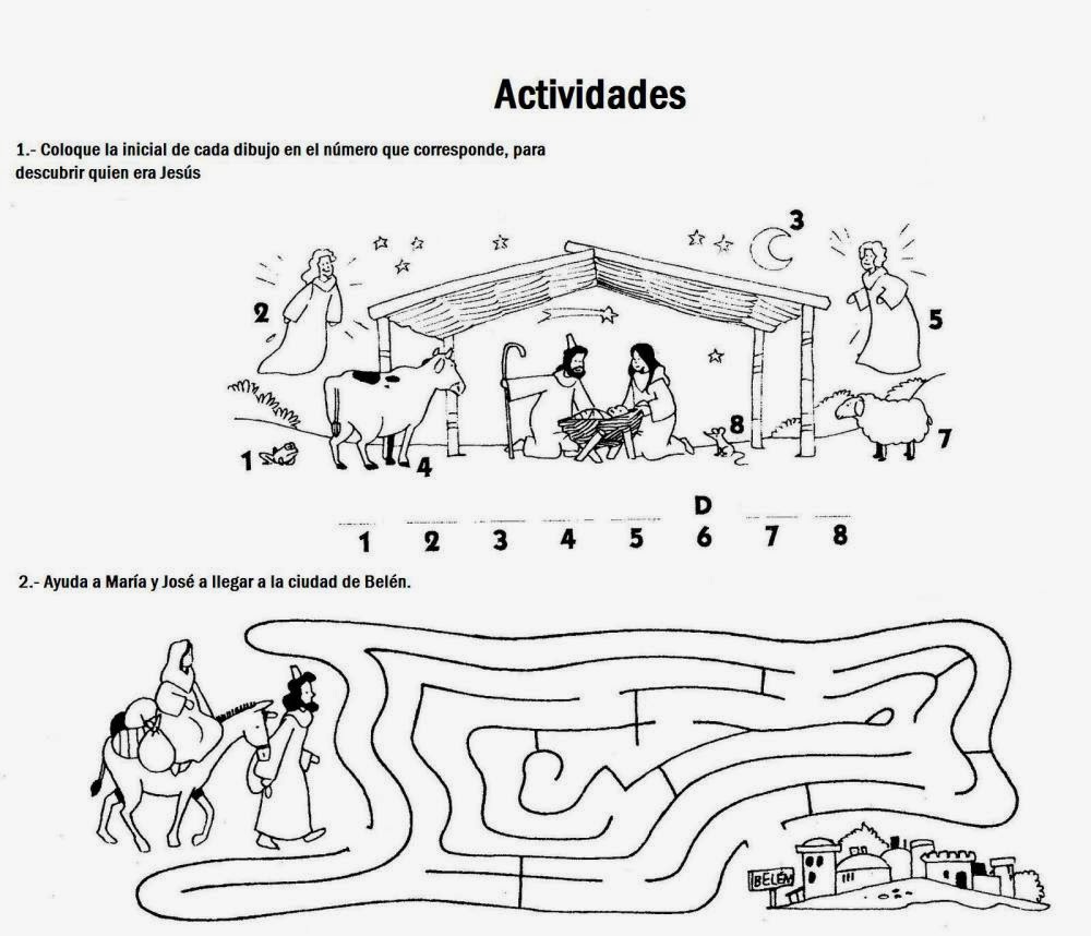 Imagenes Cristianas Para Colorear: Dibujo de Maria y José rumbo a Belen