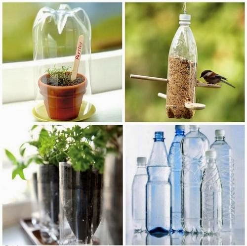 Ideas to recycle plastic bottles in creative ways