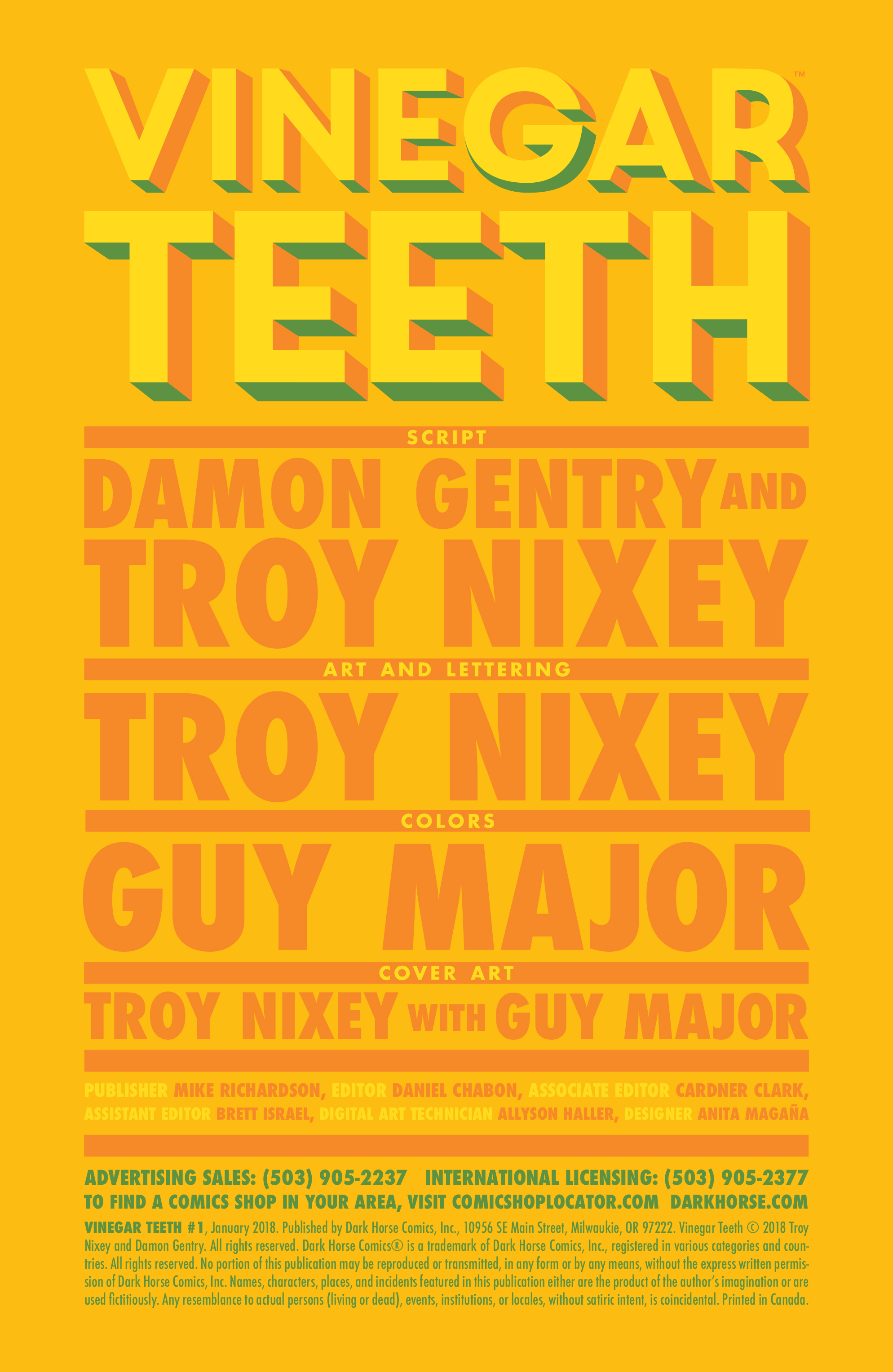 Read online Vinegar Teeth comic -  Issue #1 - 2