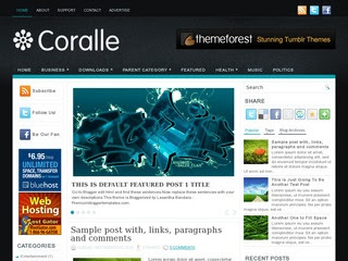 Coralle blogspot template