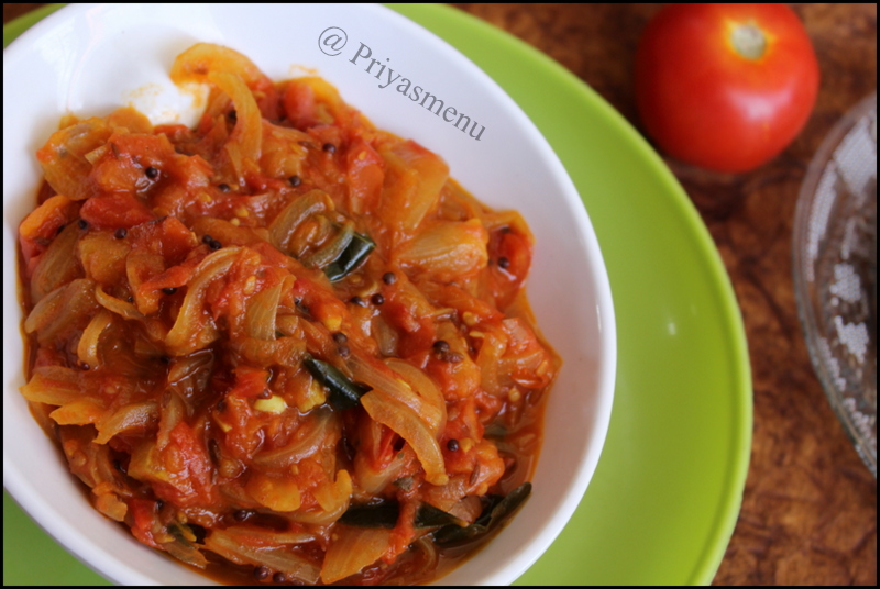 Priya's Menu Yum Yum Yummy food for Food lovers Onion Tomato Curry