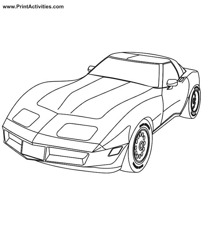 magnificent seven sports car coloring pages - photo #29