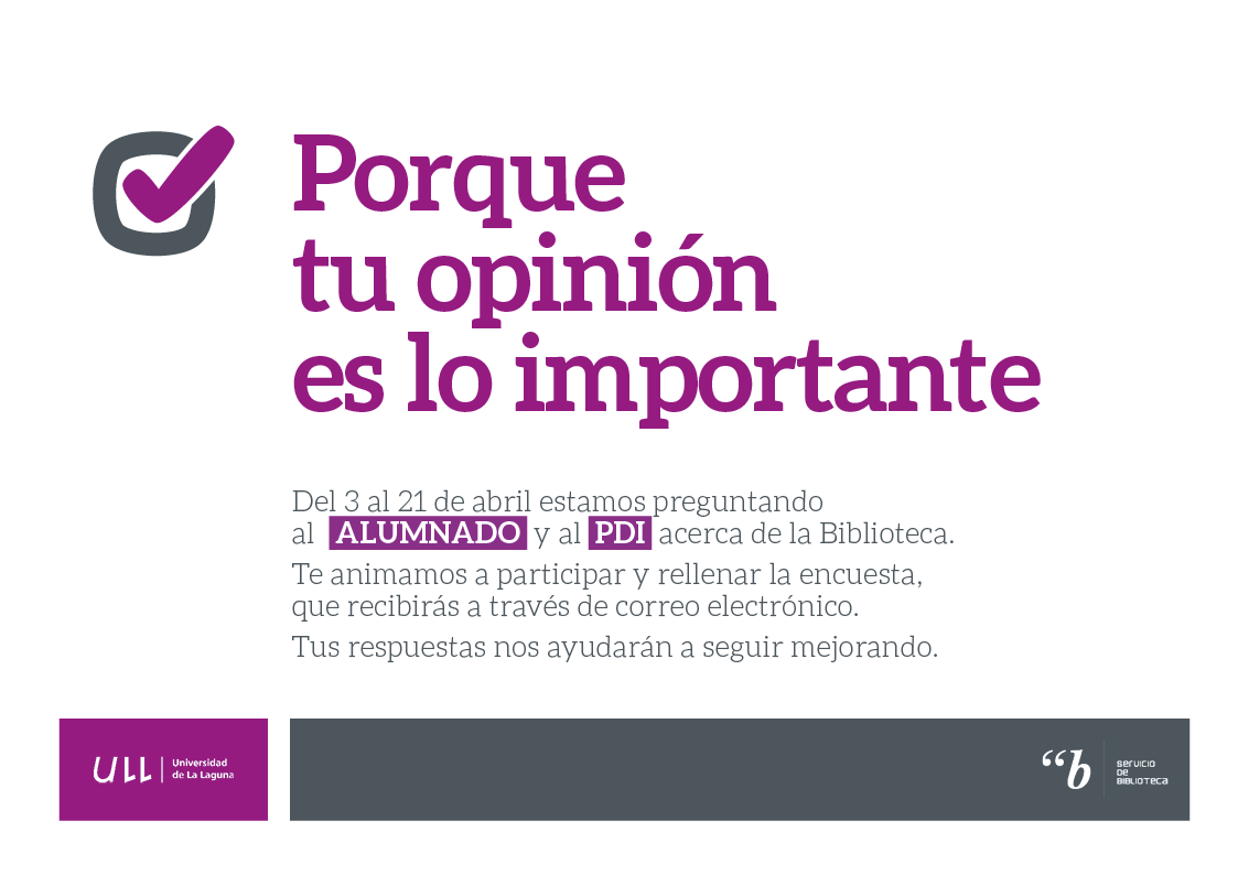 Biblioteca de Psicología y Logopedia ¡Tu opinión es muy importante!