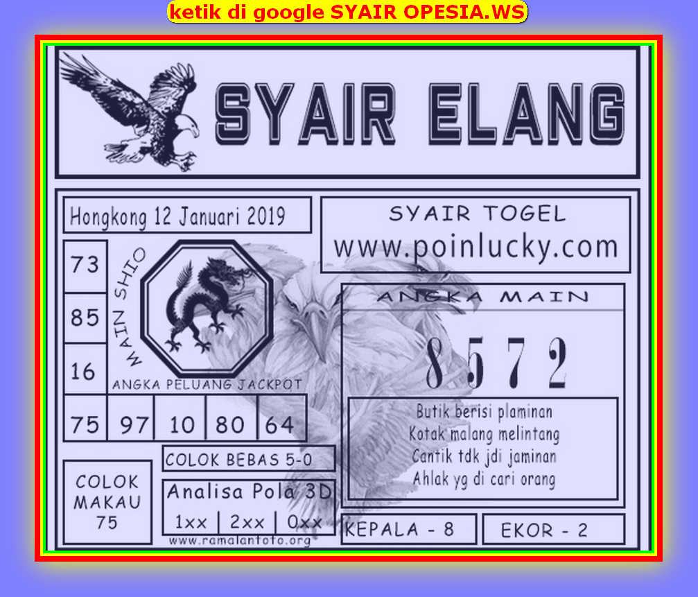 1 New Message Kode Syair Hongkong 12 Januari 2020 Forum Syair Togel Hongkong Singapura Sydney