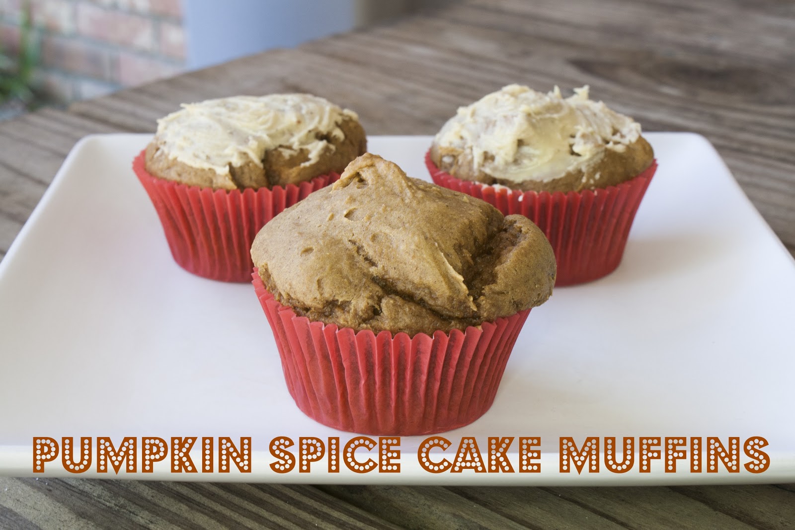 A Dash of Sunshine Pumpkin Spice Cake Muffins with Pumpkin Spice Glaze