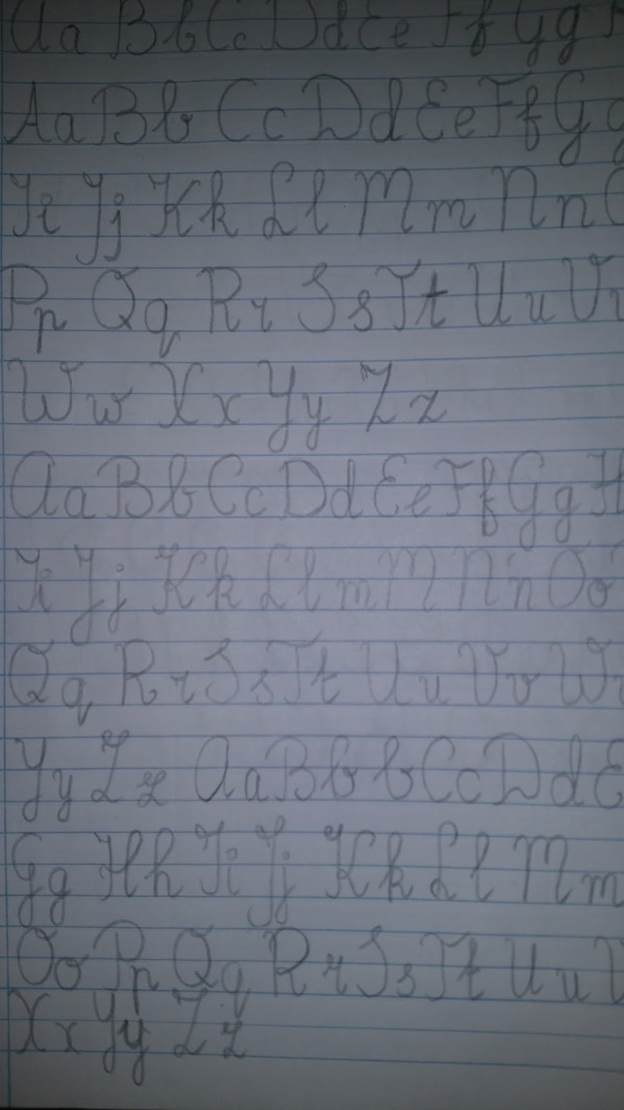 Cursief versus niet cursief handschrift