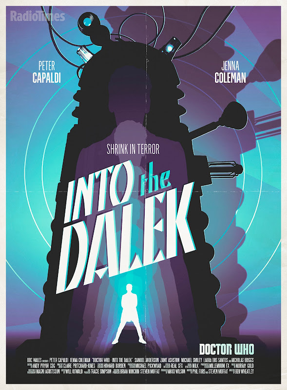 Doctor Who Into the Dalek retro poster