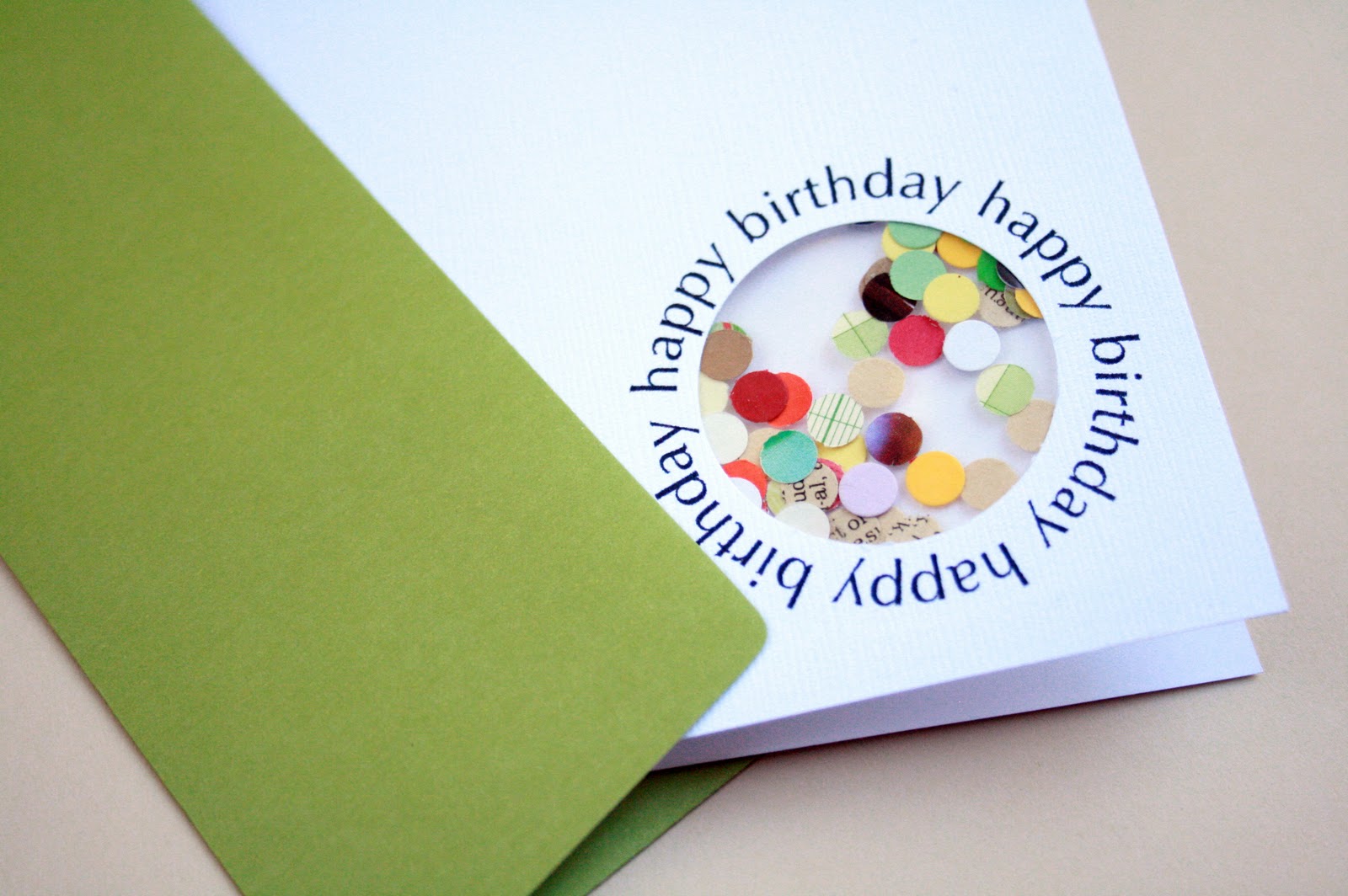 The Creative Place a confetti birthday card