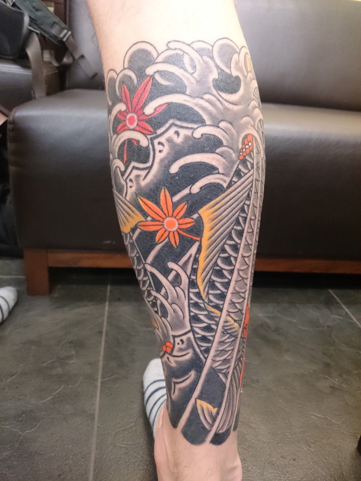 和彫り 東京 日暮里 刺青師 彫なを Horinao 金太郎 鯉