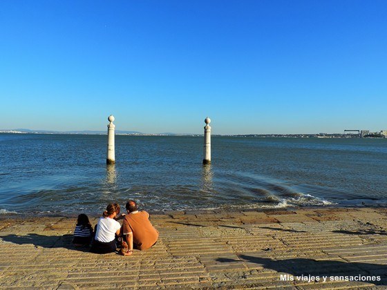 Cais das Colunas, Muelle, Plaza del Comercio, Barrio de la Baixa, Lisboa, Portugal