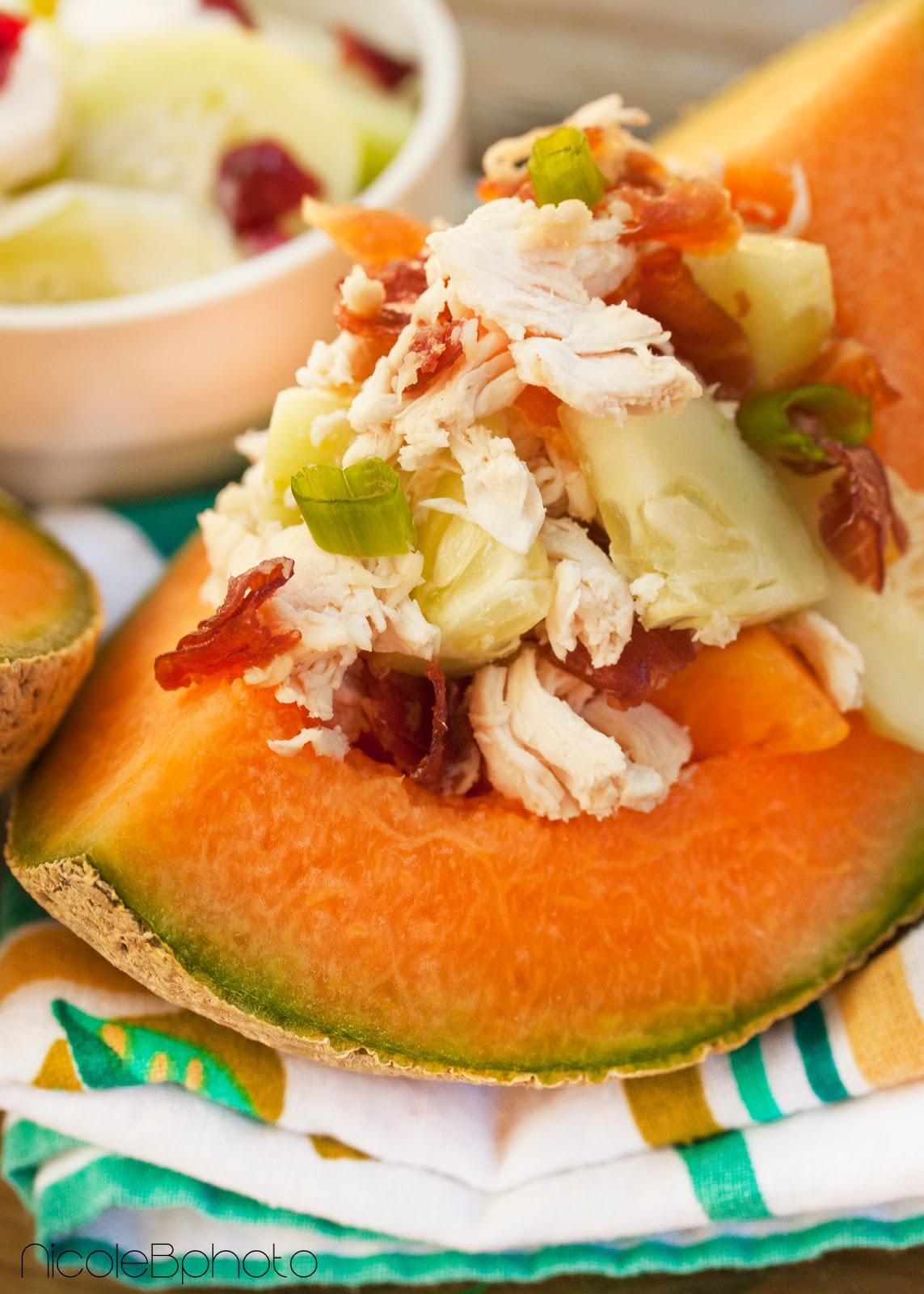 Once Upon A Spoon Prosciutto Melone Chicken Salad