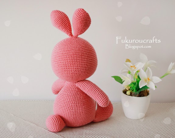 Cute Crochet Pattern Rabbit Doll, Cute Amigurumi Pattern Rabbit Doll, แพทเทิร์น ตุ๊กตา ถัก โครเชต์ กระต่าย น้อย น่ารัก