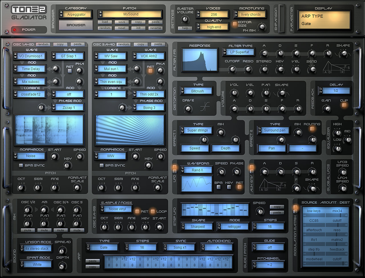Download Tone2 Gladiator v3.5.2 for Windows