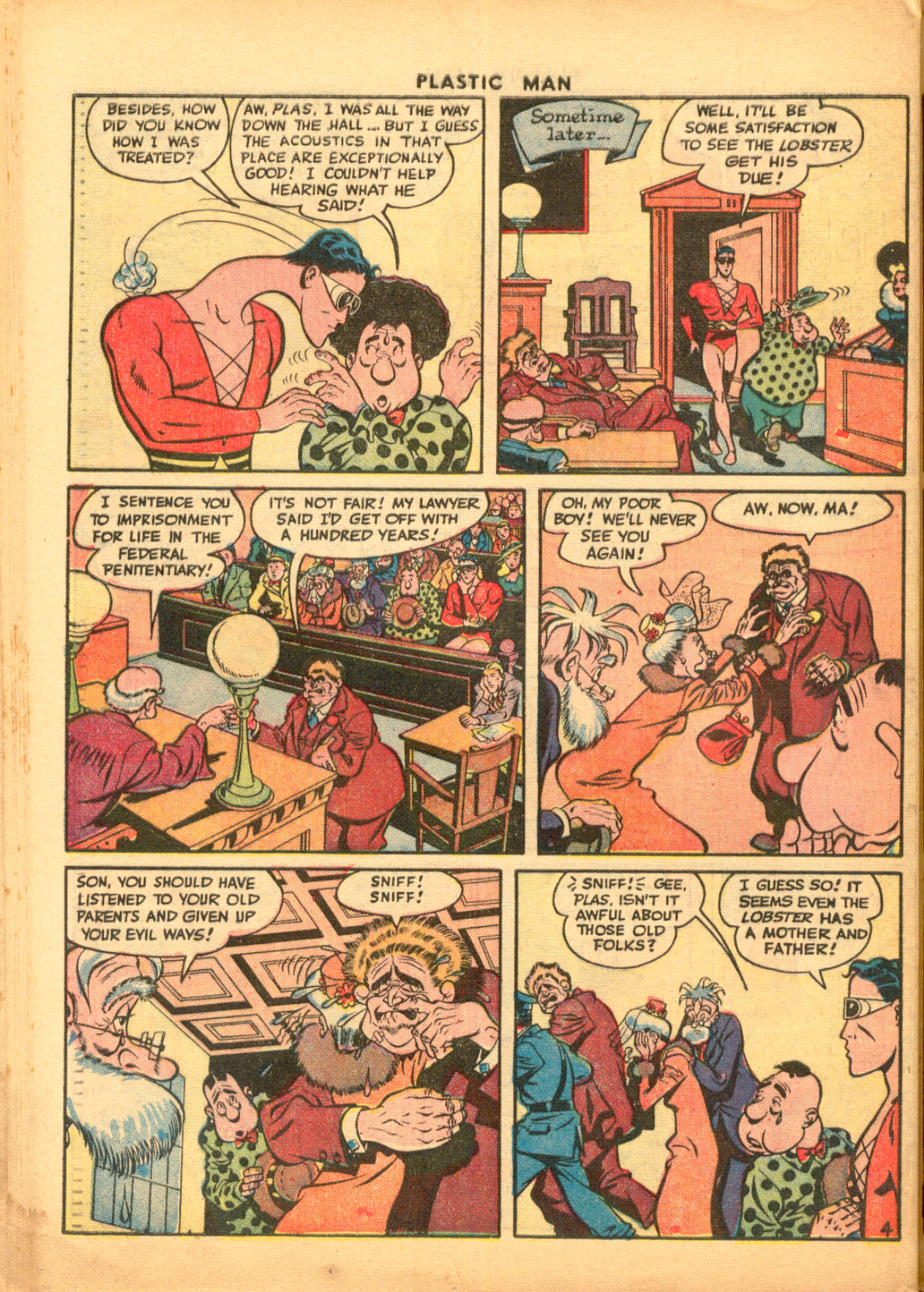 Read online Plastic Man (1943) comic -  Issue #4 - 40