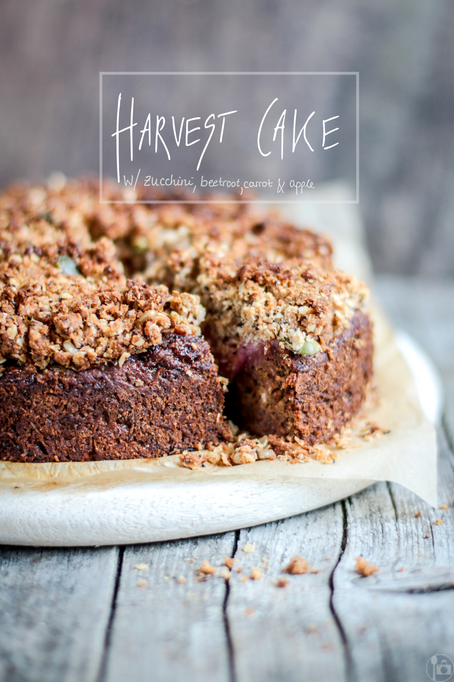 Cake with Zucchini, Beetroot, Carrot and Apple - perfect for the Harvest/Thanksgiving season