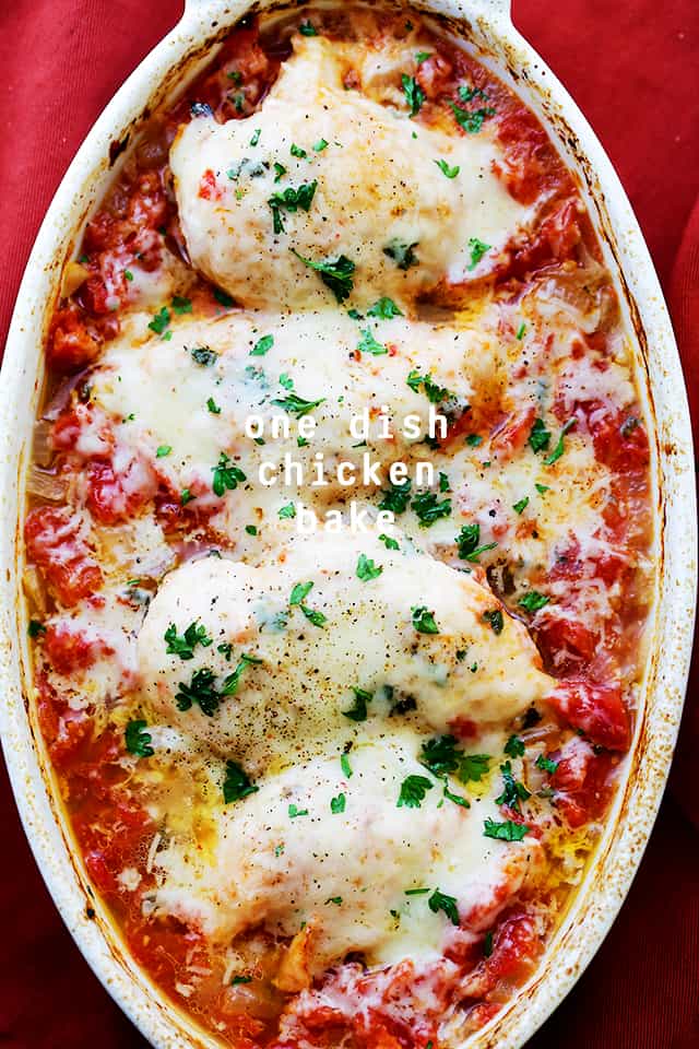 ONE DISH CHICKEN BAKE RECIPE