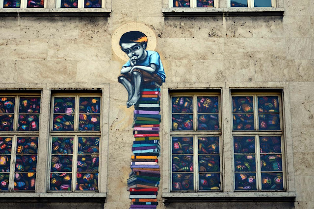 Street Art By Brazilian Artist Tinho On The Streets Of Frankfurt, Germany. details