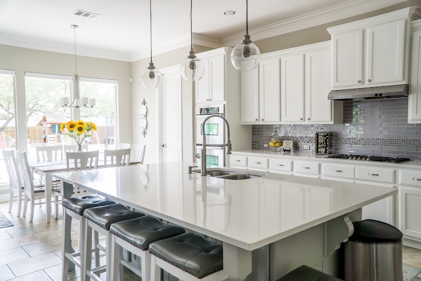 Cabinet Contemporary Counter Kitchen and Dining Area Cabinet Contemporary Counter Kitchen and Dining Area