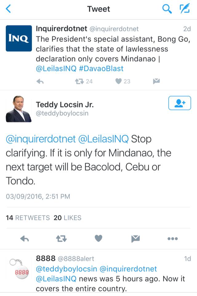 Hoax bomb threats spreads Cebu