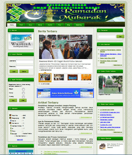 Pembuatan Blog dan Website Gratis Download 7 Template