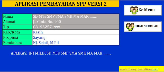 DOWNLOAD FREE SOFTWARE TABUNGAN SISWA DAN PEMBAYARAN SPP