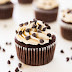Chocolate Cupcakes with Cookie Dough Frosting #chocolate #desserts