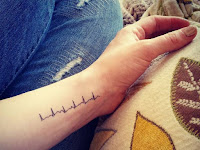 Heartbeat Tattoo On Wrist Side