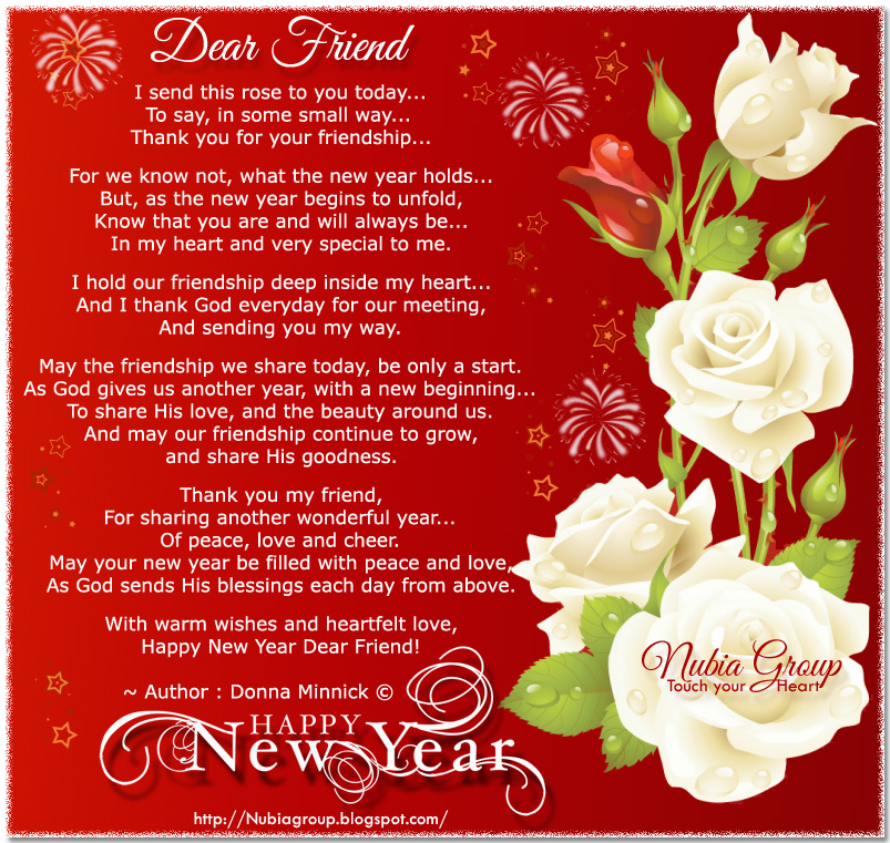 * Nubia_group Inspiration *: Happy New Year Dear Friend