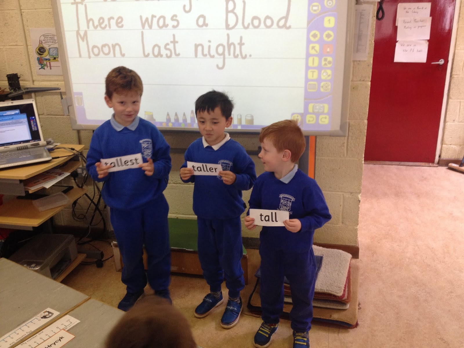 Ms. Crotty's Class Senior Infants Room 1 MathsTall, Taller, Tallest