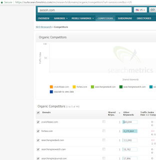 Top Organic Competitors of seosiri