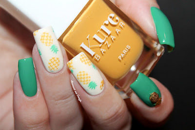 Pineapple Summer Nail Art