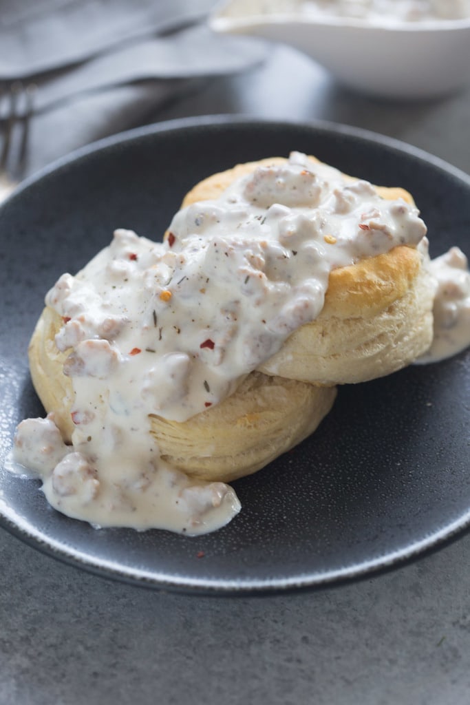 Recipes SAUSAGE GRAVY AND BISCUITS