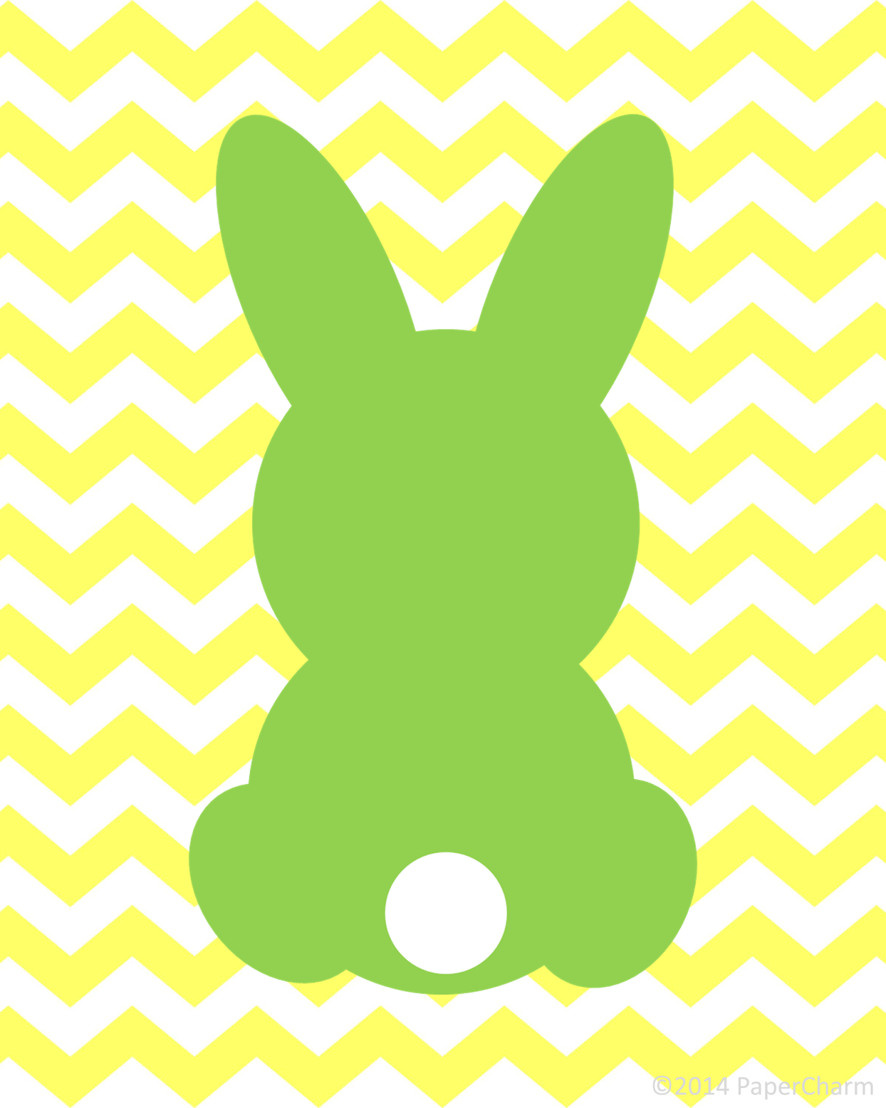 PaperCharm: Free Bunny Silhouette Easter Printable Art