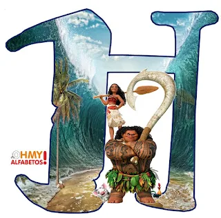 Alfabeto de Moana y Maui.