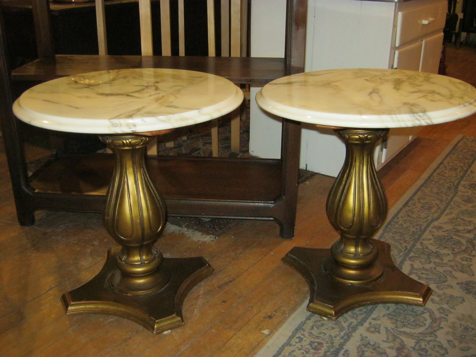 Funk & Gruven AZ MARBLE TOP SIDE TABLES