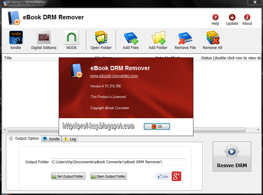 Ebook drm remover serial key code