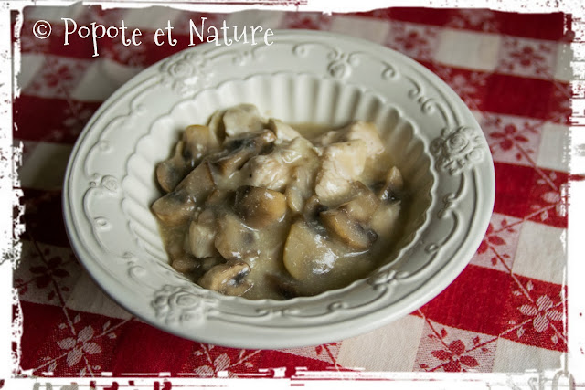 © Popote et Nature -Vols au vent au poulet et aux champignons sauce porto