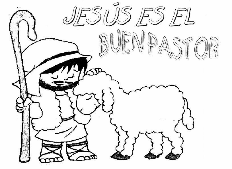 El Buen Pastor Para Colorear Imagenes Cristianas Para Colorear Dibujos Para Colorear