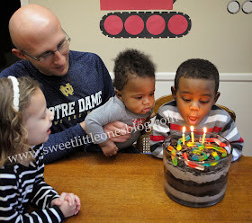 Mike Mulligan and His Steam Shovel Birthday Party + Dirt Pudding Trifle Dessert Recipe - www.sweetlittleonesblog.com