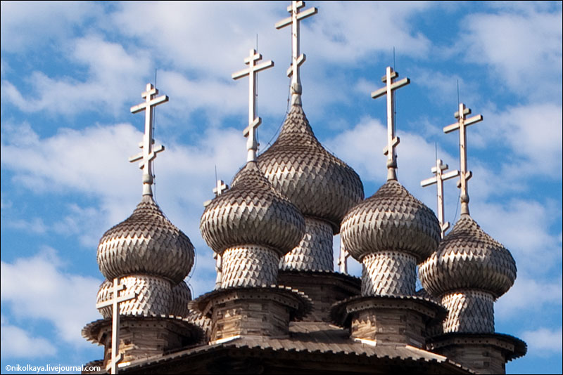 Купола церквей и храмов Кижи