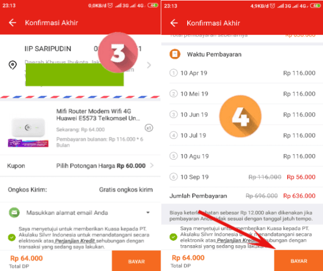Konfirmasi akhir Konfirmasi akhir